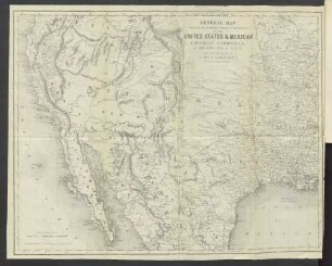 General Map Showing the Countries Explored & Surveyed By The United States & Mexican Boundary Commission In The Years 1850, 51, 52 & 53