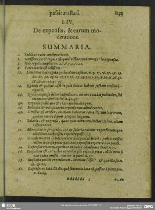 LIV. De expensi, & earum moderatione