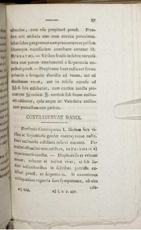 Contrayervae Radix.