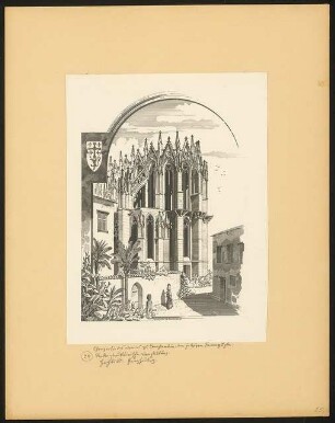 Hl.-Nikolaus-Kathedrale, Famagusta. Mittelalterliche Bauten auf der Insel Cypern. Aufnahmen und Rekonstruktionen: Ansicht der Chorpartie von Osten