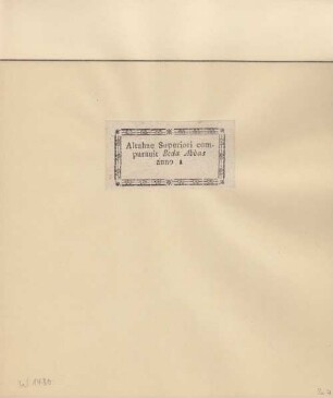 Kloster-Exlibris der Bayerischen Staatsbibliothek, [3]. Exlibris 2, O - R