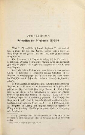 Geschichte des 7. Ostpreussischen Infanterie-Regiments Nr 44 von 1860-1885