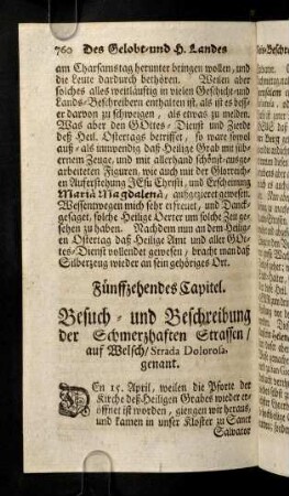 760-771, Fünffzehendes Capitel