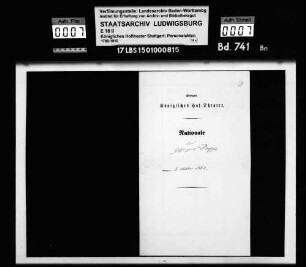 Rapp, Ch. F.; Hofsänger; ausgesch.: 1863