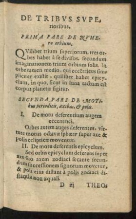 De Tribus Superioribus.