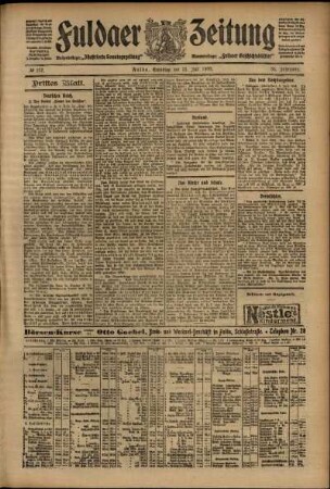 Dritte Ausgabe vom Samstag, den 11. Juli 1908.