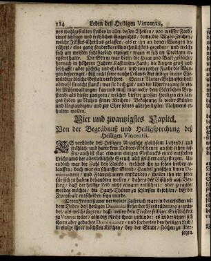 Vier und zwantzigstes Capitel. Von der Begräbnuß und Heiligsprechung deß Heiligen Vincentii.