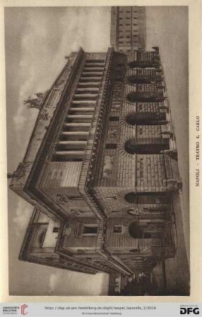 Napoli – Teatro S. Carlo – Théâtre San Carlo – San Carlo Theatre – Kgl. Theater San Carlo