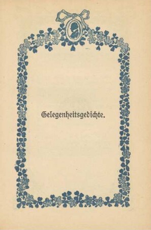 Gelegenheitsgedichte