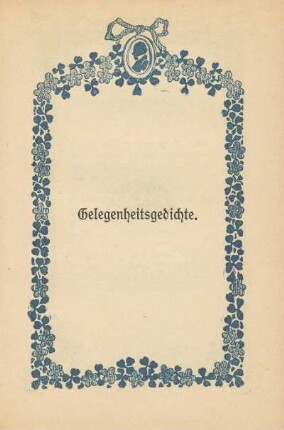 Gelegenheitsgedichte