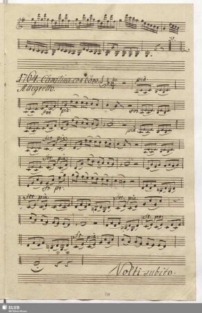 1764. Cavatina con Coro: Stiam compagni allegramente / Seydelmann, F.