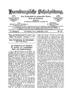 Zur Umgestaltung der Gesellschaft der Freunde des vaterländischen Schul- und Erziehungswesens