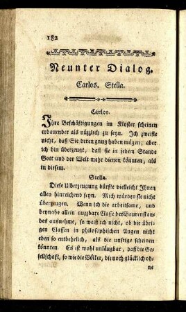 Neunter Dialog. Carlos. Stella.