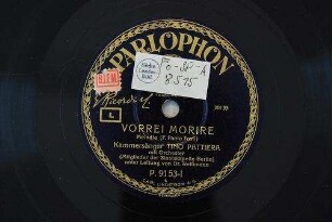 Vorrei Morire : Melodie / (F. Paolo Tosti)