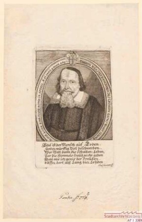 Johann Würster (= Johann/Hans I. Wurster), Rotgerber, des Größern Rats; geb. 6. Februar 1584; gest. 14. April 1669