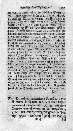 Neue Sammlung auserlesener Canzelreden verschiedener berühmter und verdienter Lehrer der evangelisch-lutherischen Kirche. T.3.