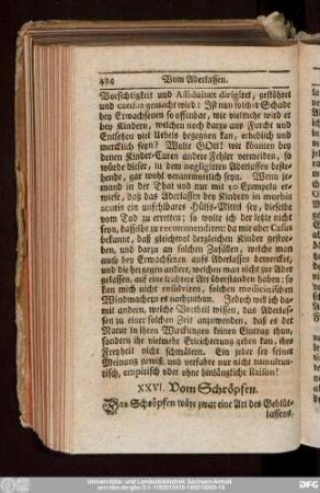 XXVI. Vom Schröpfen.