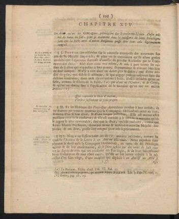 Chapitre XIV. Du droit qu'ont les compagnies privilégiées des Provinces-Unies d'user méme de voies de fait, ...
