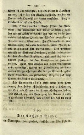§ 70. Das Kirchspiel Groden