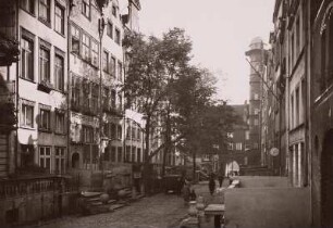 Danzig, Frauengasse : Danzig (Gdansk/Polen). Frauengasse, Blick nach Osten gegen Frauentor und Sternwarte