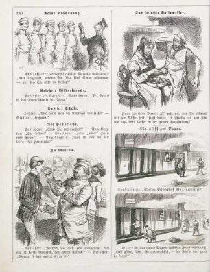 "Naive Anschauung" "Das schlechte Rasirmesser" "Im Museum" "Ein pfiffiger Bauer"