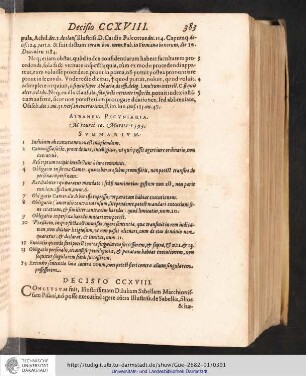 Decisio CCXVIII
