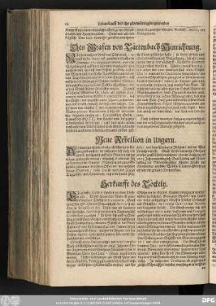 Des Grafen von Tättenbach Hinrichtung.