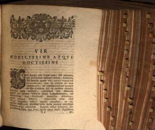 De M. T. Ciceronis Bibliothecis Pavca Praefatvs