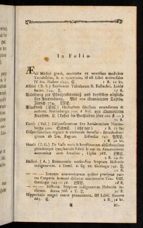 1-15, In Folio. - In Quarto.