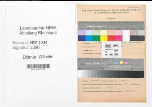 Entnazifizierung Wilhelm Dittmar , geb. 00.00.0000 (Amtsrat)