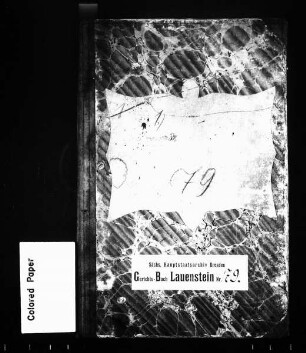 Hypothekenbuch von Lauenstein und Neugeising