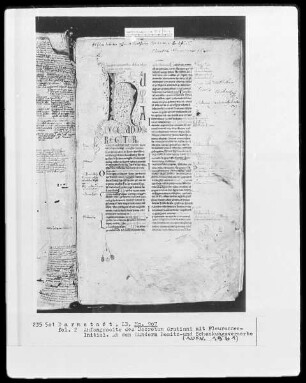 Decretum gratiani glossatum — Initiale H, Folio 2recto