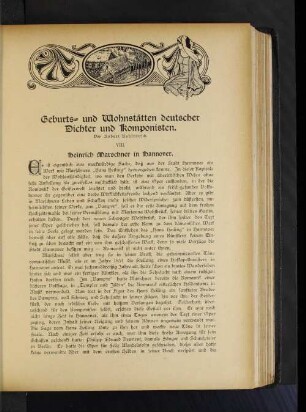 Geburts- und Wohnstätten deutscher Dichter und Komponisten