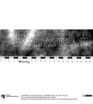 Name (zweikonturig): J WHATMAN