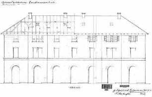Waldenburg (Württ): Empfangsgebäude Verwaltungsgebäude Längsansicht