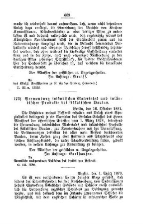 Verwendung inländischen Materiales und inländischer Produkte bei fiskalischen Bauten : [I. Allgemeine Verhältnisse ]