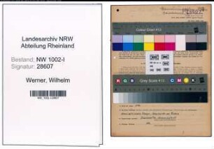 Entnazifizierung Wilhelm Werner, geb. 02.05.1894 (Ingenieur)