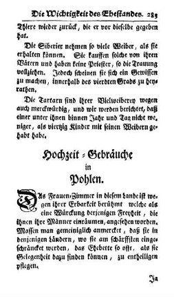 Hochzeit-Gebräuche in Pohlen.