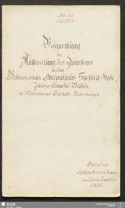 Beschreibung der Aufbereitung des Zinnsteins bey dem Grubengebäude Oberneuhaus Sachsen Fdgbe., Zöblitzer Commun-Gebäude, in Marienberger Bergamts-Revier gelegen - 18.7628 4