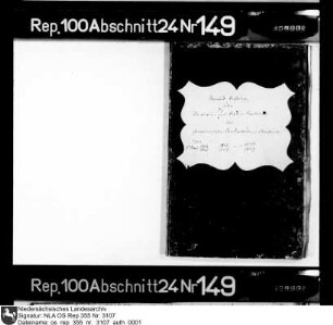 Manualrechnung über die Aktiv- und Passivkapitalien des säkularisierten Domkapitels Osnabrück