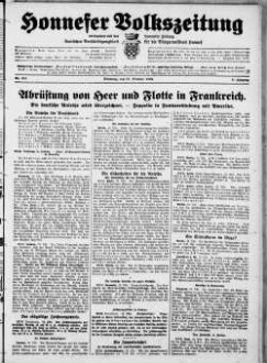 Honnefer Volkszeitung. 1889-1978