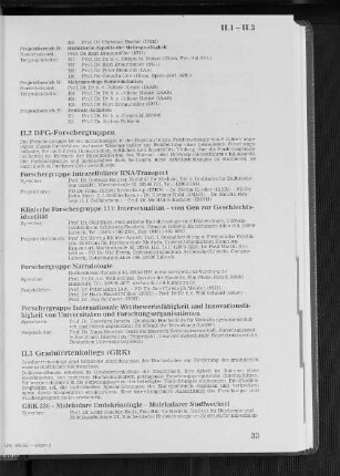 II.3 Graduiertenkollegs (GRK)