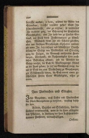 Von Verbrechen und Strafen.