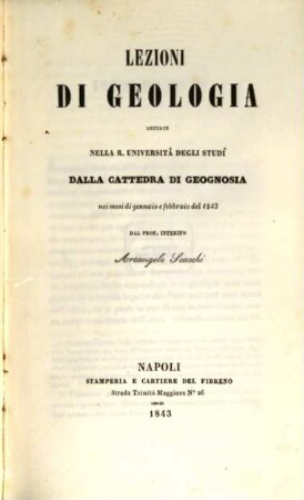 Lezioni di geologia