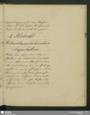 II. Abschnitt. Betrachtung der besondern Lagerstätten