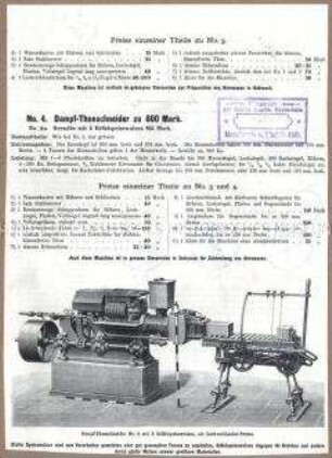 Tonschneider mit Dampfbetrieb