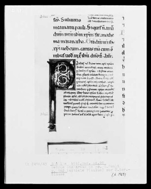 Petrus Lombardus, Commentarius in epistolas Sancti Pauli: Initiale P