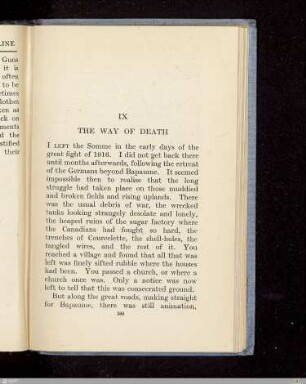 IX. The way of death