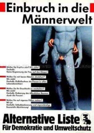 Wahlplakat der Alternativen Liste (AL)