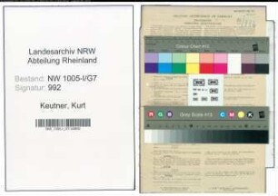Entnazifizierung Kurt Keutner , geb. 02.06.1921 (Elektromonteur)